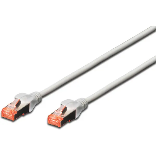 Digitus DIGITUS Premium CAT 6 SSTP patch cable, Length 2m, Color grey