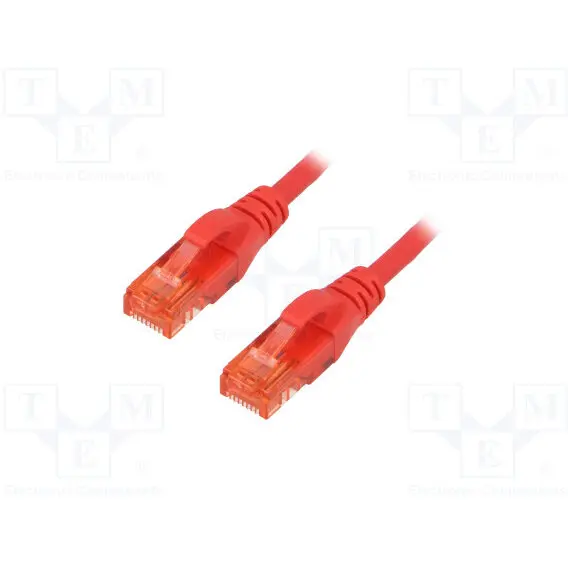 Digitus DIGITUS Premium CAT 6 UTP patch cable, Length 0,5m, Color red