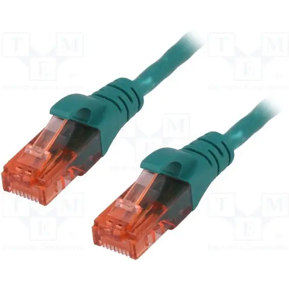 Digitus DIGITUS Premium CAT 6 UTP patch cable, Length 1,0m, Color green