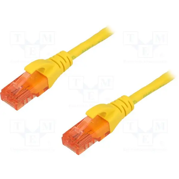 Digitus DIGITUS Premium CAT 6 UTP patch cable, Length 3,0m, Color yellow