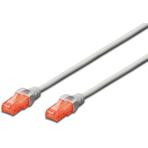 Digitus DIGITUS Premium CAT 6 UTP patch cable, Length 3m, Color grey LSZH