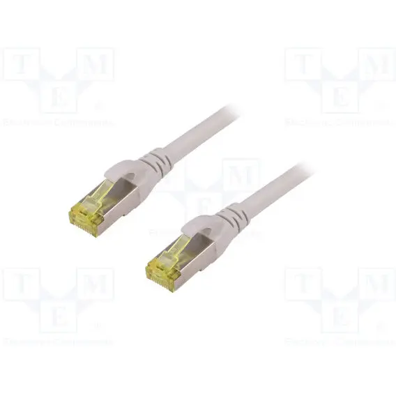 Digitus DIGITUS Premium CAT 6A S-FTP patch cable, Length 5,0m, Color grey