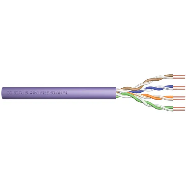 Digitus DIGITUS Twisted Pair Installation Cable UTP, CAT 6, Color violet 305M