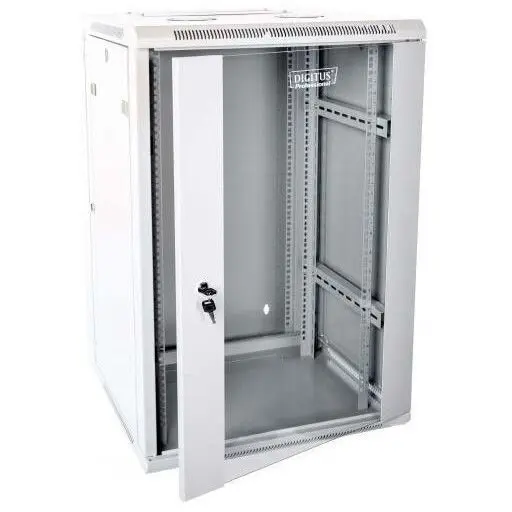 Digitus DIGITUS Wallmount cabinet 12U, double section, 600x6000mm, grey RAL 7035