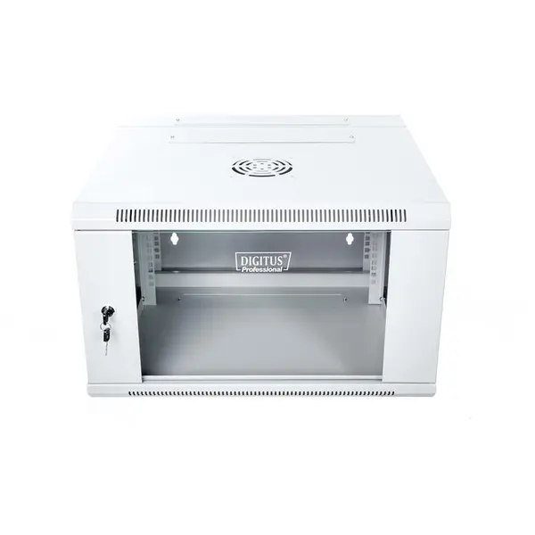 Digitus DIGITUS Wallmount cabinet 6U, double section, 600x550mm, grey RAL 7035
