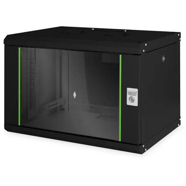 Digitus Dulap rack montat pe perete, Digitus, DN-19 07-U-SW, 7U, 420x600x450 mm, Negru