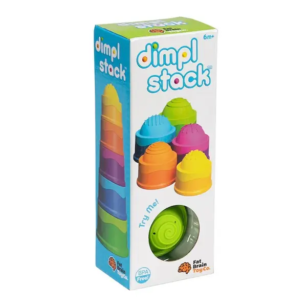 Dimpl Stack - Set de cupe de stivuire cu bule din silicon
