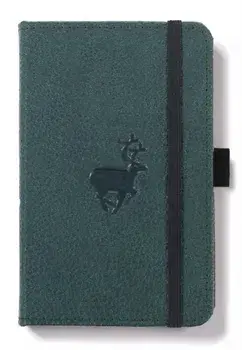 Dingbats A6 Pocket Wildlife Green Deer Notebook - Plain, Paperback/***