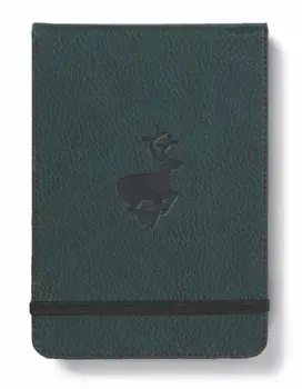 Dingbats A6+ Wildlife Green Deer Reporter Notebook - Dotted, Paperback/***