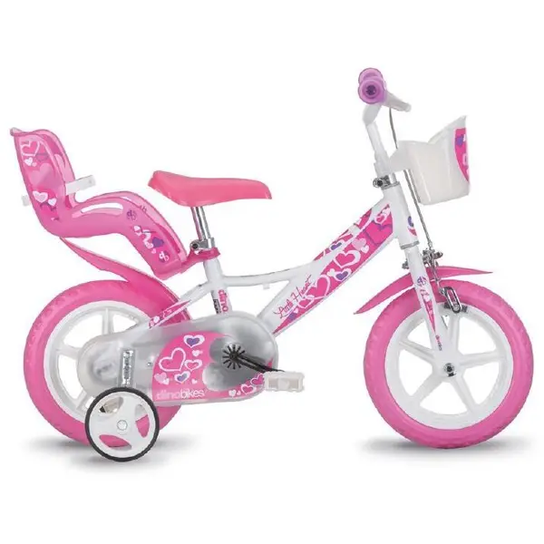 DINO BIKES Bicicleta copii 12'' RLN - Inimioare