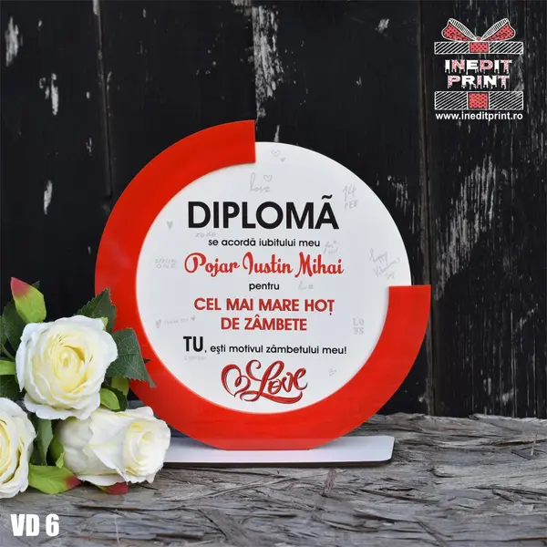 Diploma personalizata Hot de zambete VD6