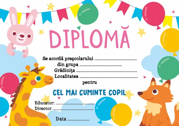 Diploma prescolar DAM1 1 bucata