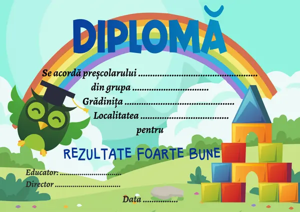 Diploma prescolar DAM2 30 bucăți