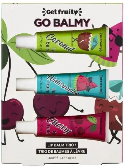 Dirty Works Set cadou Get Fruity Go Balmy Trio, 3 piese