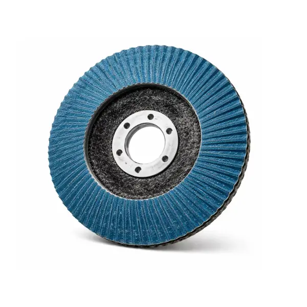 Disc abraziv lamelar conic T29, granulație P120, 115x22.23 mm, pentru șlefuire și polizare metal