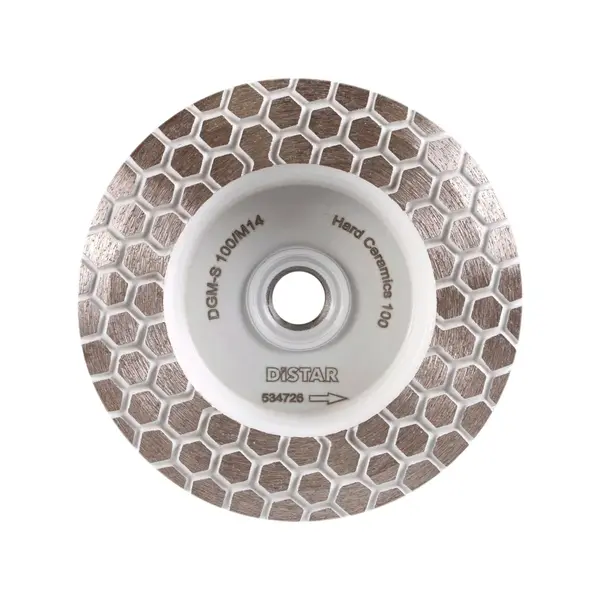 Disc cupa diamantat DiStar DGM pt. slefuiri Placi ceramice dure, diam. 45mm, gran. 60, ax M14 - DiStar-17483524005