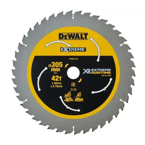 Disc DeWALT DT99574, 305x30mm, 42T, pentru lemn