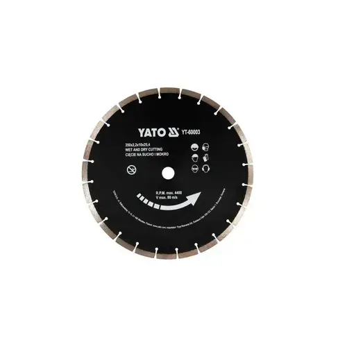 Disc diamant pentru beton Yato YT-60003, 350x25.4MM
