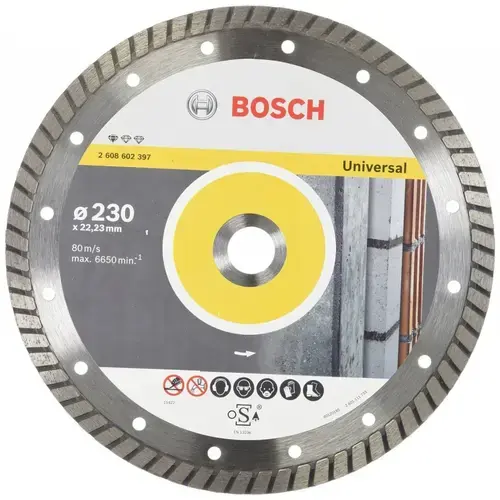 Disc diamantat Bosch Standard for Universal Turbo, 230 mm