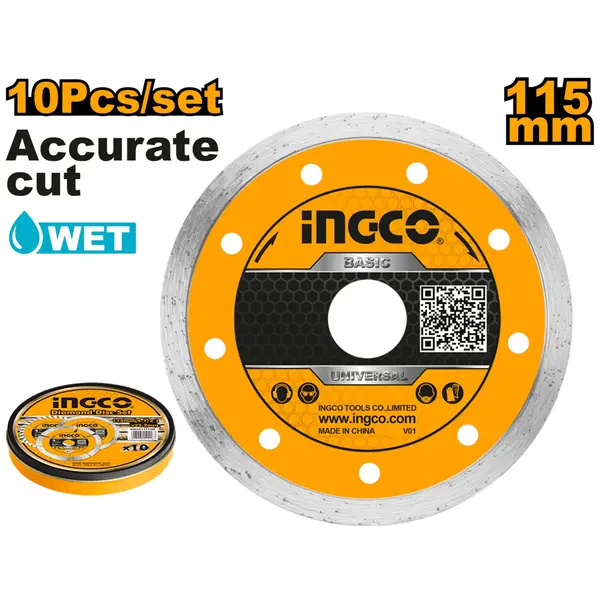 Disc Diamantat Continuu 115mmX5mm INGCO DMD021152