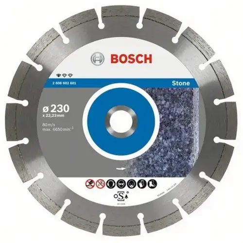 Disc diamantat Piatra Bosch 230x2.3x10mm Standard
