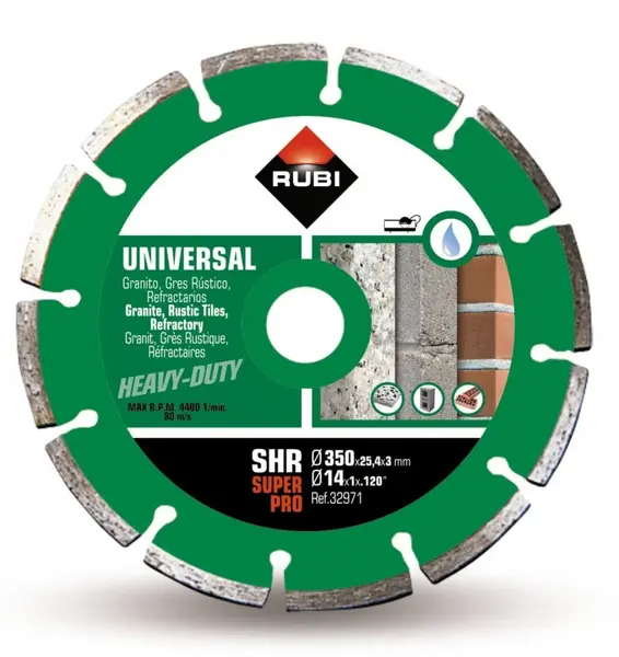 Disc diamantat pt. materiale de constructii 350mm, SHR 350 SuperPro - RUBI-32971