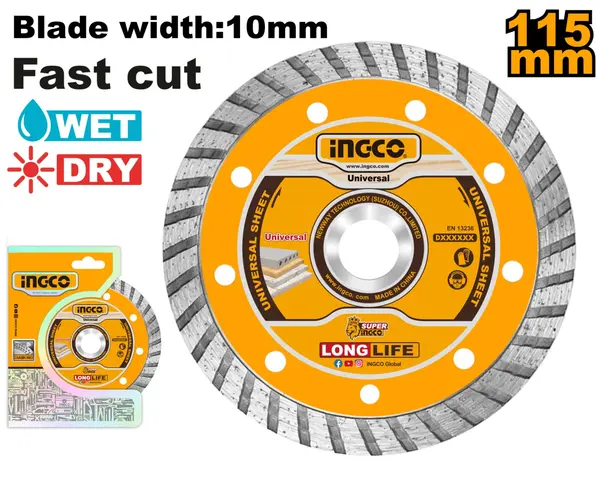 Disc Diamantat Turbo 125mmX7,5mm INGCO DMD031252