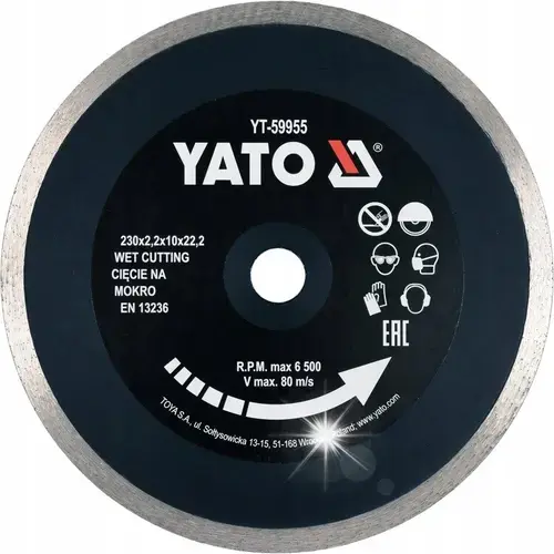Disc Diamantat YATO YT-59955, 230mm, pentru ceramica