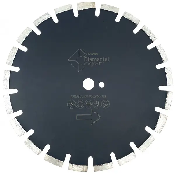 Disc DiamantatExpert pt. Asfalt, Caramida & Abrazive 450mm Profesional Standard - DXDY.EASF.450.25