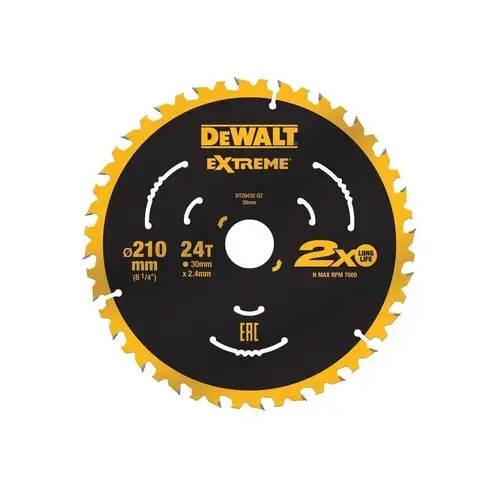 Disc ferastrau circular DeWALT DT20432-QZ, 210x30mm 24T