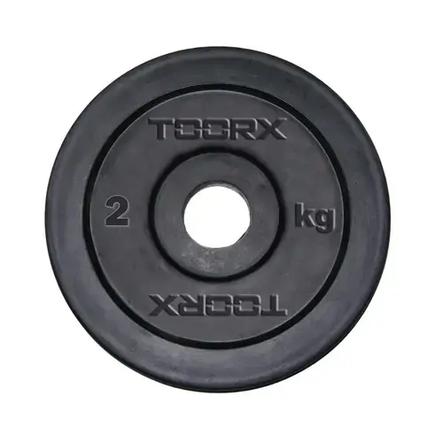 Disc fonta cauciucata TOORX 2 KG, Diametru 25 mm