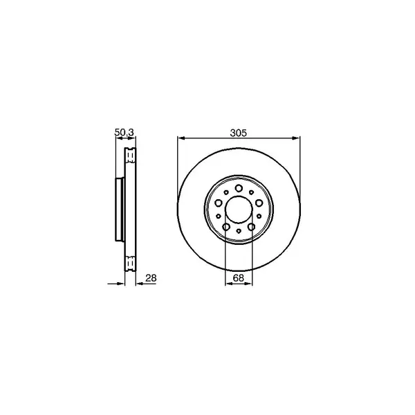 Disc frana BOSCH 0 986 478 494