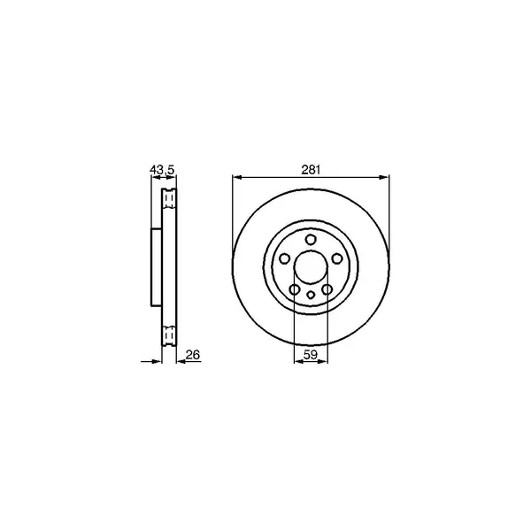 Disc frana BOSCH 0 986 478 812