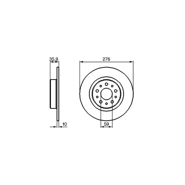 Disc frana BOSCH 0 986 479 120