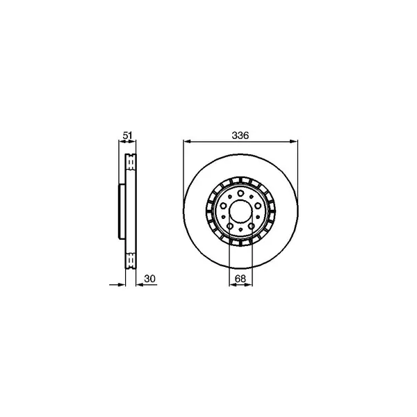 Disc frana BOSCH 0 986 479 202