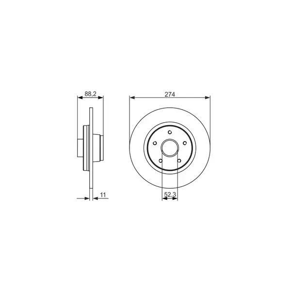Disc frana BOSCH 0 986 479 695