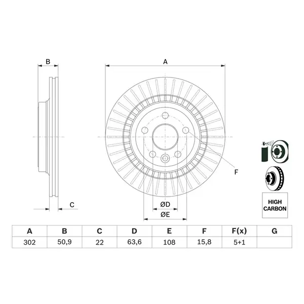 Disc frana BOSCH 0 986 479 713