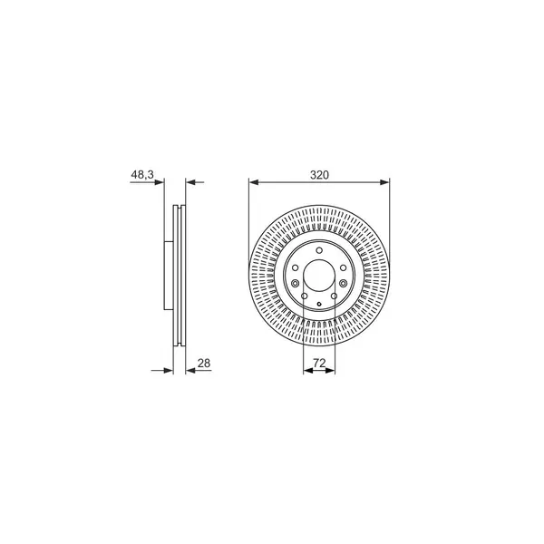 Disc frana BOSCH 0 986 479 795