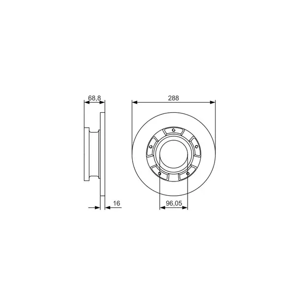 Disc frana BOSCH 0 986 479 A50