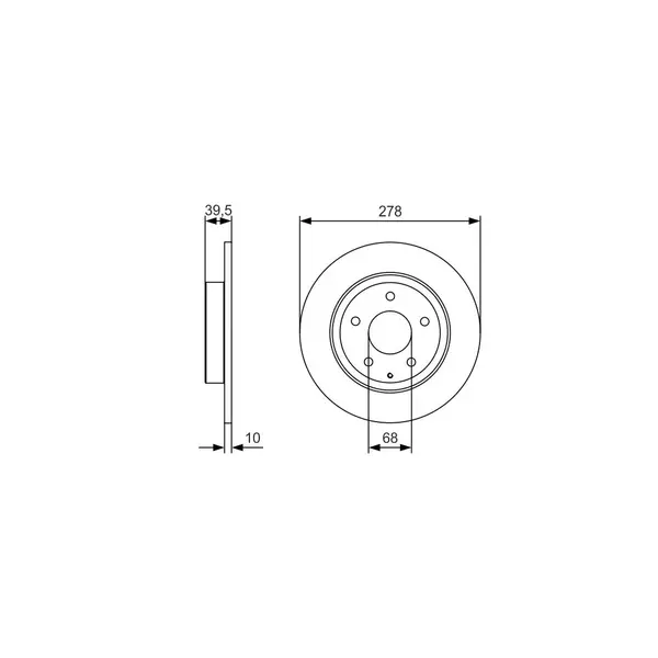 Disc frana BOSCH 0 986 479 C22