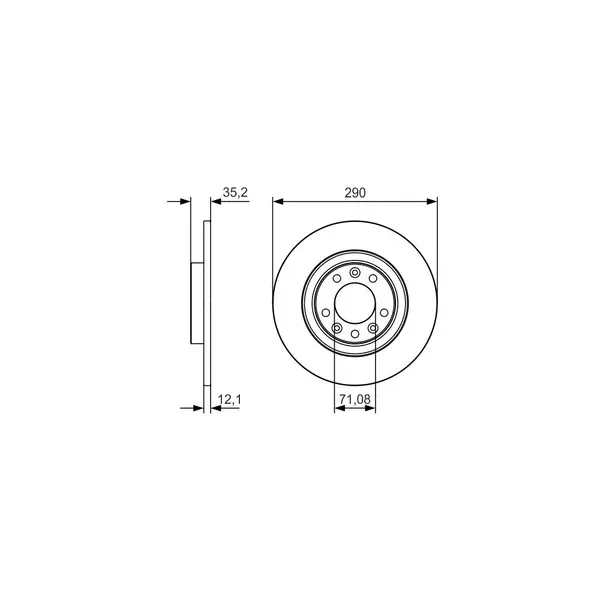 Disc frana BOSCH 0 986 479 C25