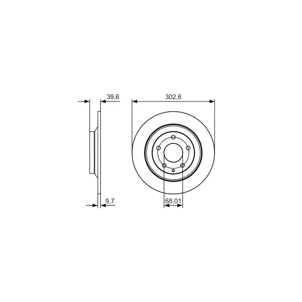 Disc frana BOSCH 0 986 479 C28