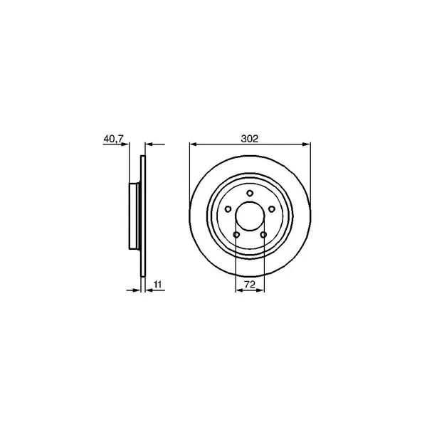Disc frana BOSCH 0 986 479 C69