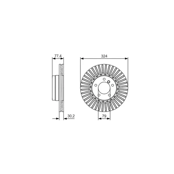 Disc frana BOSCH 0 986 479 D39