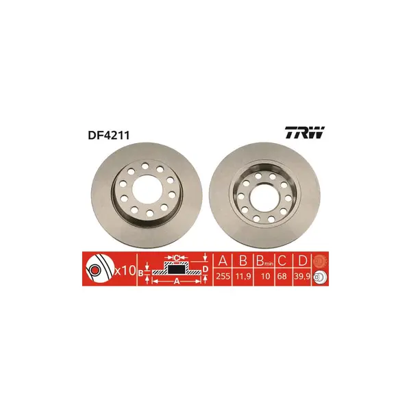 Disc frana TRW DF4211