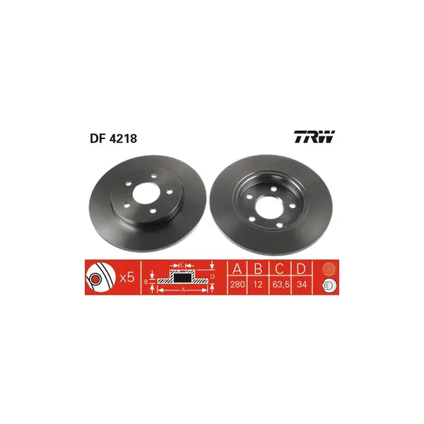 Disc frana TRW DF4218
