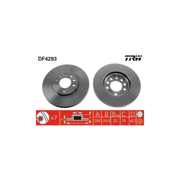 Disc frana TRW DF4293