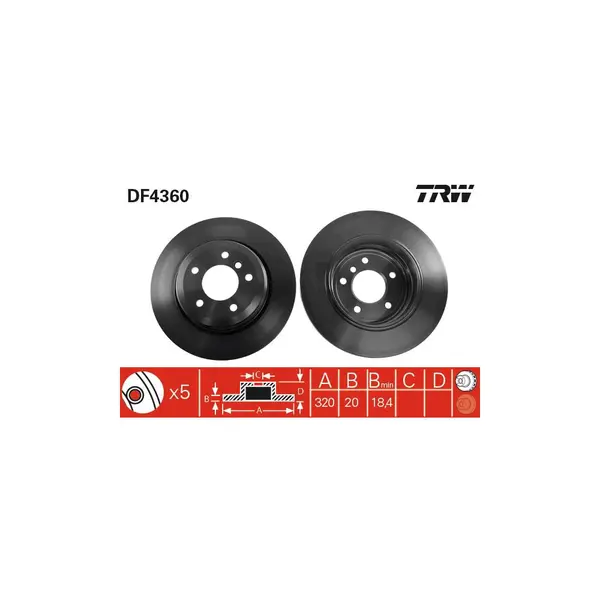 Disc frana TRW DF4360