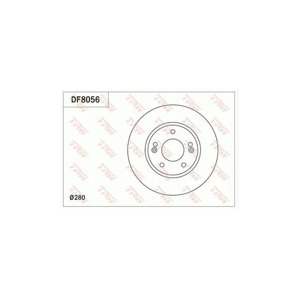 Disc frana TRW DF8056