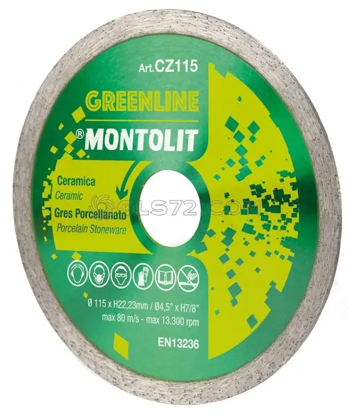 Disc Montolit CZ100 CERMONT diamantat pentru ceramica Ø 100 mm
